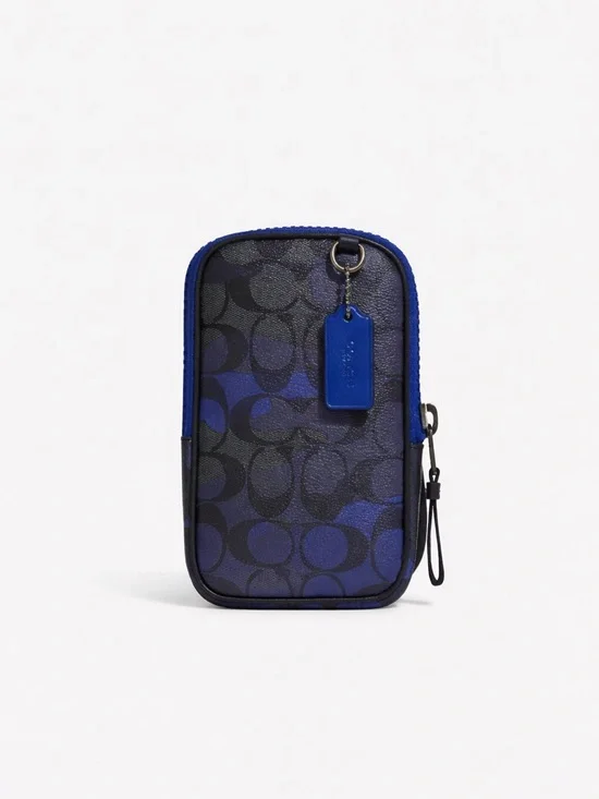 Coach Small Signature Phone Bag in Camo - Picture 1 of 4